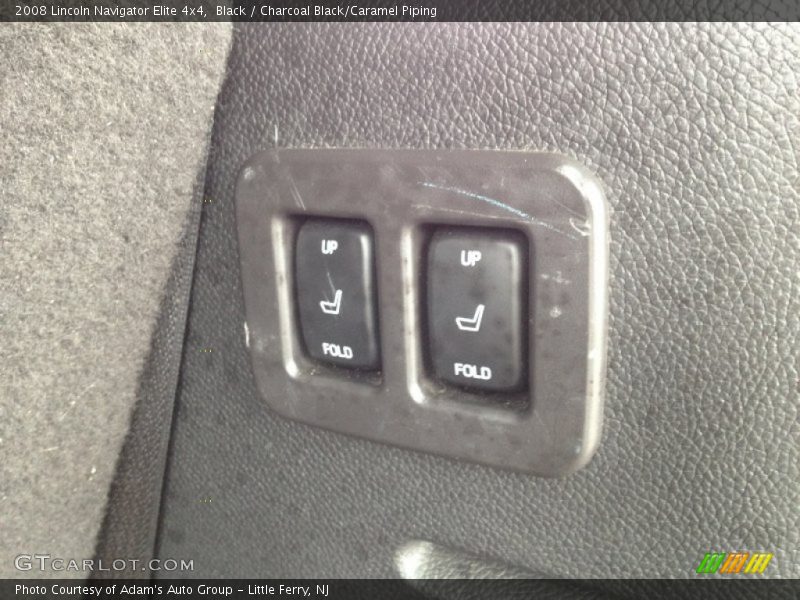 Black / Charcoal Black/Caramel Piping 2008 Lincoln Navigator Elite 4x4
