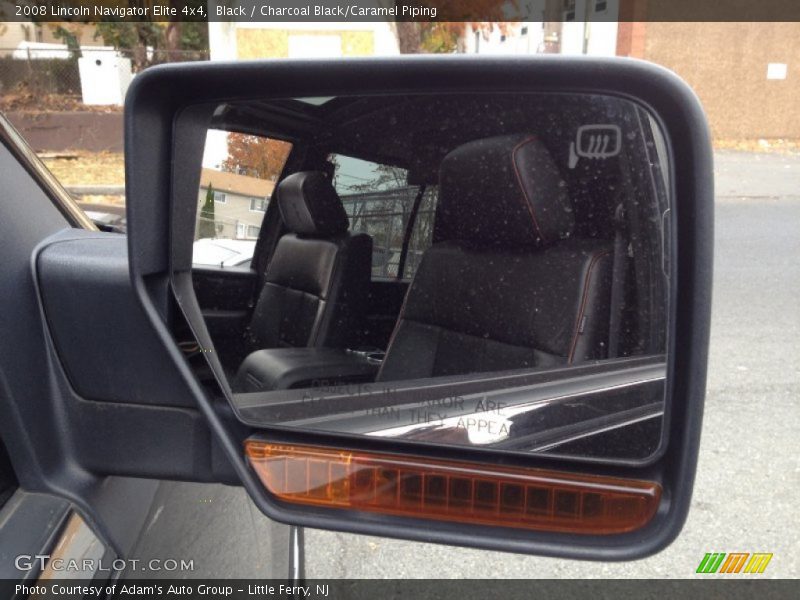 Black / Charcoal Black/Caramel Piping 2008 Lincoln Navigator Elite 4x4