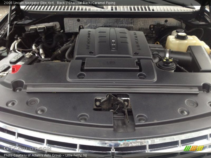 Black / Charcoal Black/Caramel Piping 2008 Lincoln Navigator Elite 4x4