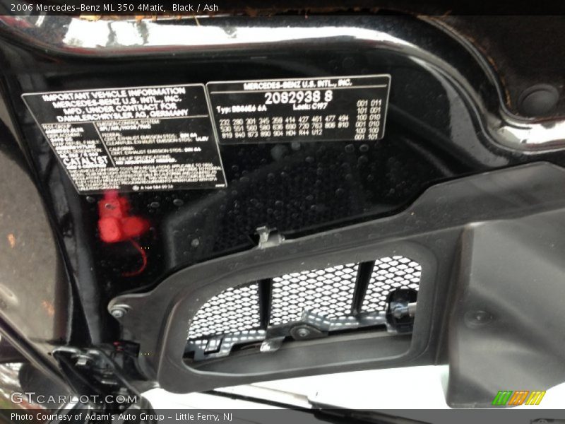 Black / Ash 2006 Mercedes-Benz ML 350 4Matic
