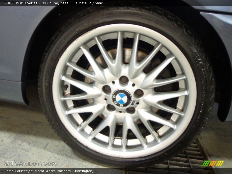 Steel Blue Metallic / Sand 2003 BMW 3 Series 330i Coupe