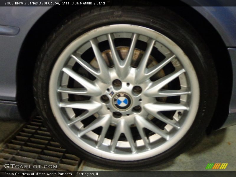 Steel Blue Metallic / Sand 2003 BMW 3 Series 330i Coupe