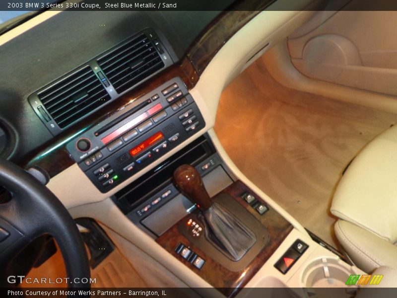 Steel Blue Metallic / Sand 2003 BMW 3 Series 330i Coupe