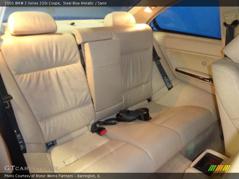 Steel Blue Metallic / Sand 2003 BMW 3 Series 330i Coupe