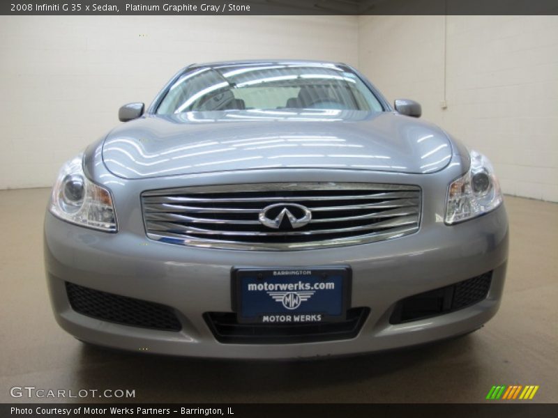 Platinum Graphite Gray / Stone 2008 Infiniti G 35 x Sedan