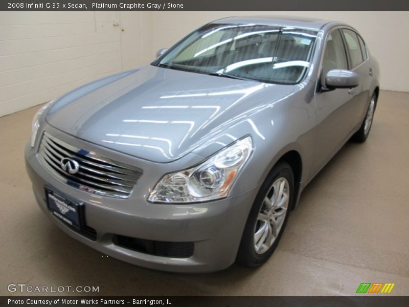 Platinum Graphite Gray / Stone 2008 Infiniti G 35 x Sedan