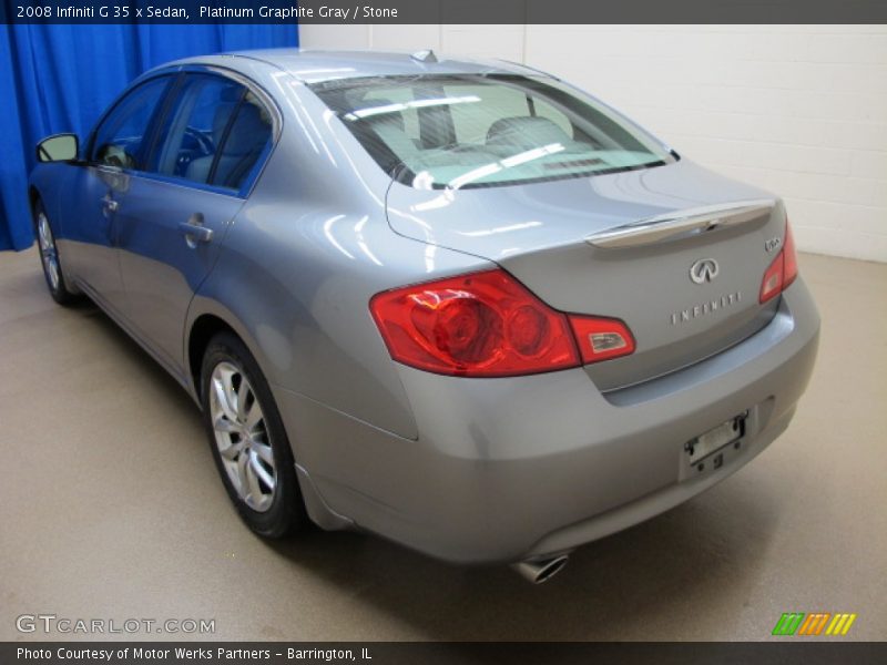 Platinum Graphite Gray / Stone 2008 Infiniti G 35 x Sedan