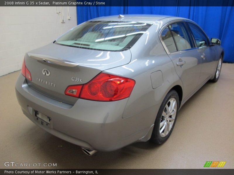 Platinum Graphite Gray / Stone 2008 Infiniti G 35 x Sedan