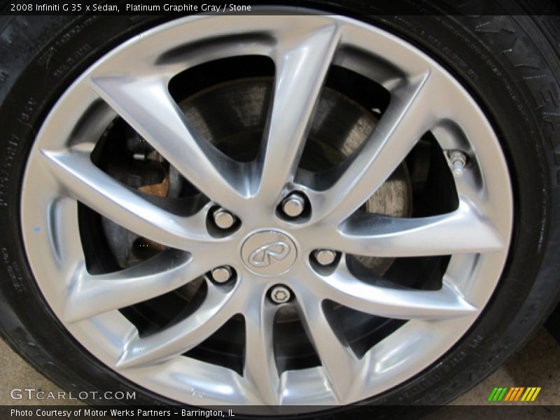 Platinum Graphite Gray / Stone 2008 Infiniti G 35 x Sedan