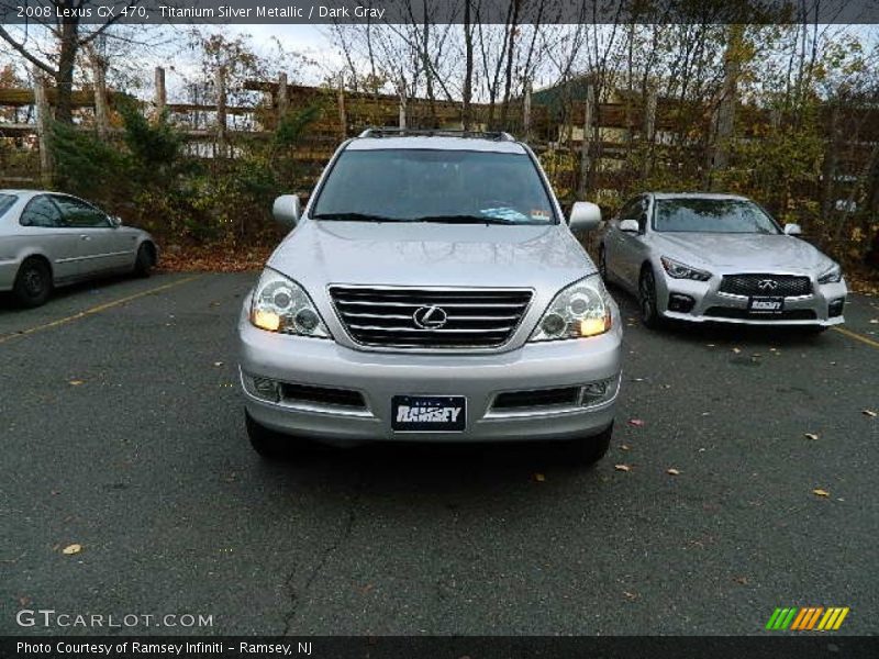 Titanium Silver Metallic / Dark Gray 2008 Lexus GX 470