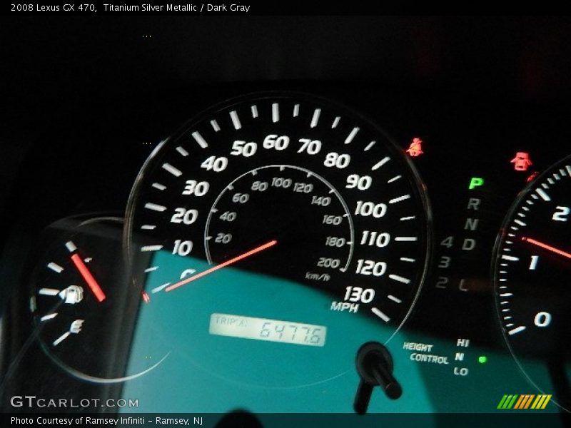 Titanium Silver Metallic / Dark Gray 2008 Lexus GX 470