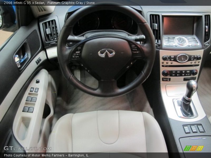 Platinum Graphite Gray / Stone 2008 Infiniti G 35 x Sedan