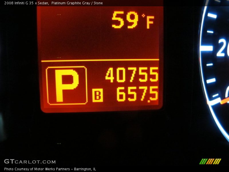 Platinum Graphite Gray / Stone 2008 Infiniti G 35 x Sedan