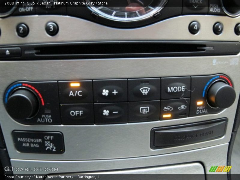Platinum Graphite Gray / Stone 2008 Infiniti G 35 x Sedan