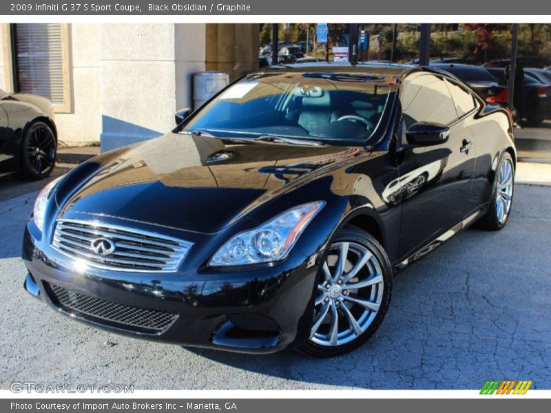 Black Obsidian / Graphite 2009 Infiniti G 37 S Sport Coupe