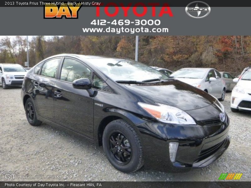 Black / Misty Gray 2013 Toyota Prius Three Hybrid