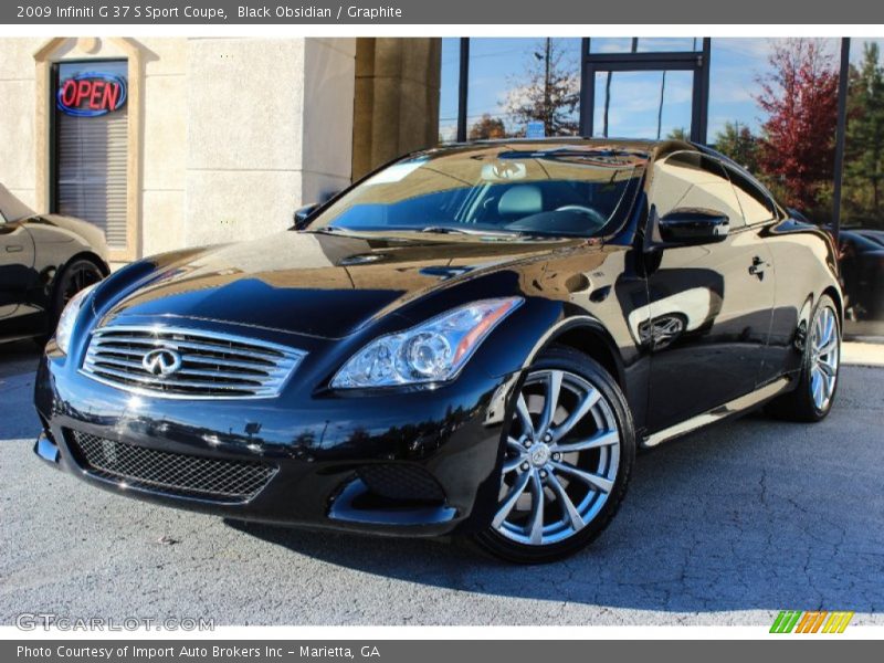 Black Obsidian / Graphite 2009 Infiniti G 37 S Sport Coupe