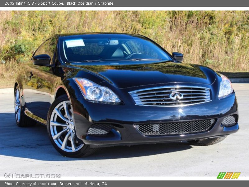 Black Obsidian / Graphite 2009 Infiniti G 37 S Sport Coupe