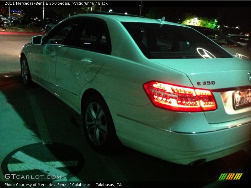 Arctic White / Black 2011 Mercedes-Benz E 350 Sedan