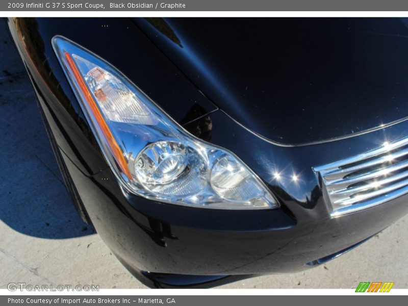 Black Obsidian / Graphite 2009 Infiniti G 37 S Sport Coupe