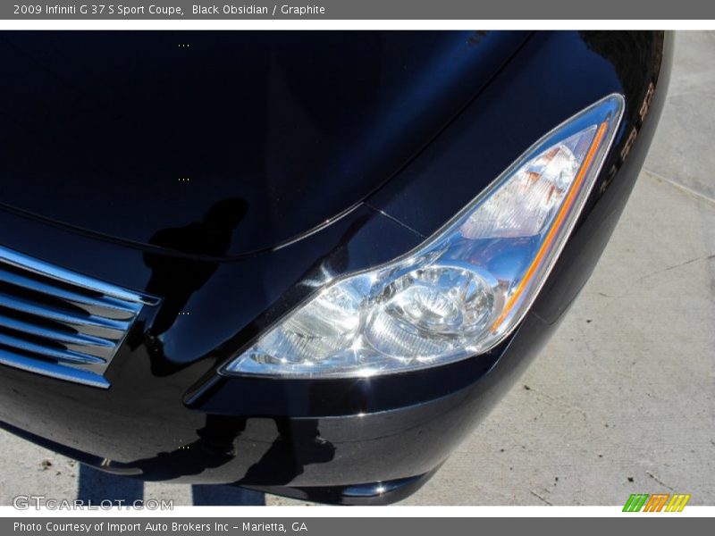 Black Obsidian / Graphite 2009 Infiniti G 37 S Sport Coupe