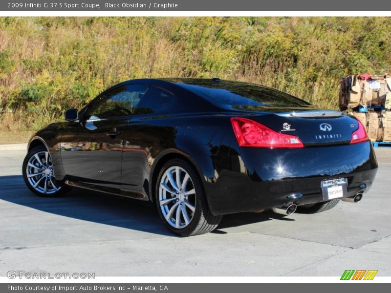 Black Obsidian / Graphite 2009 Infiniti G 37 S Sport Coupe