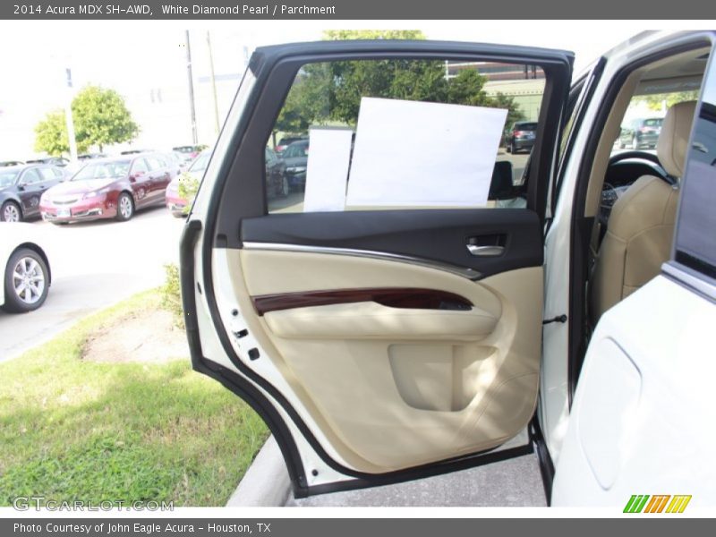 White Diamond Pearl / Parchment 2014 Acura MDX SH-AWD
