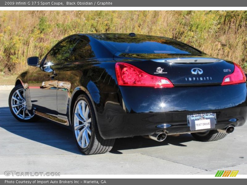 Black Obsidian / Graphite 2009 Infiniti G 37 S Sport Coupe