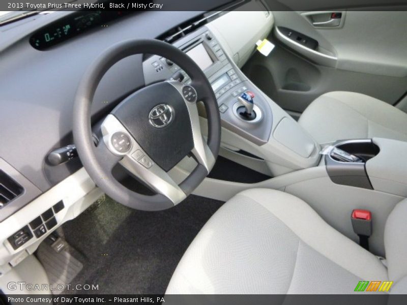 Black / Misty Gray 2013 Toyota Prius Three Hybrid