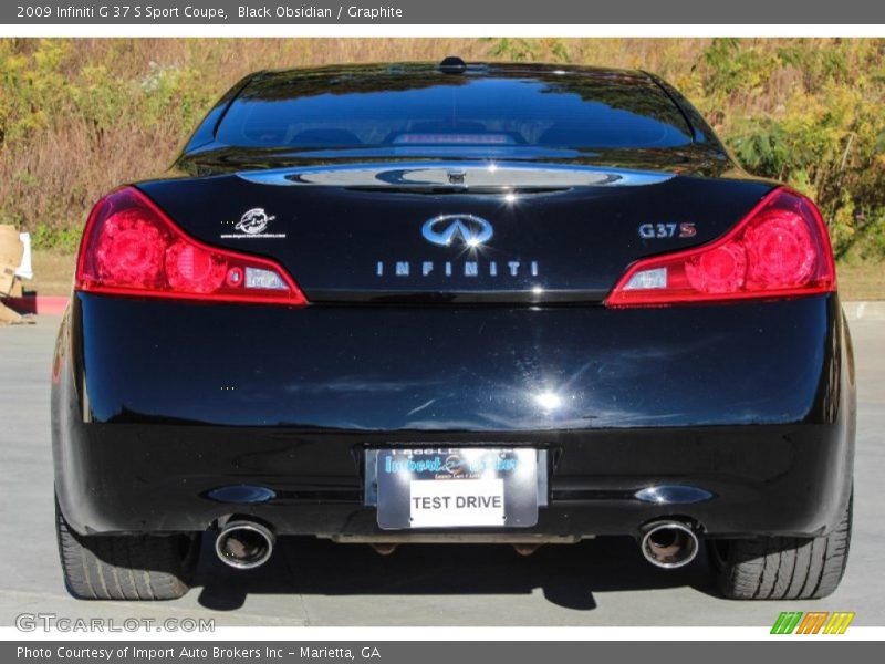 Black Obsidian / Graphite 2009 Infiniti G 37 S Sport Coupe