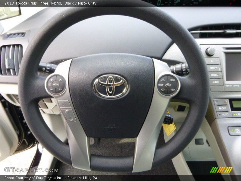 Black / Misty Gray 2013 Toyota Prius Three Hybrid