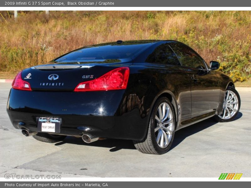 Black Obsidian / Graphite 2009 Infiniti G 37 S Sport Coupe