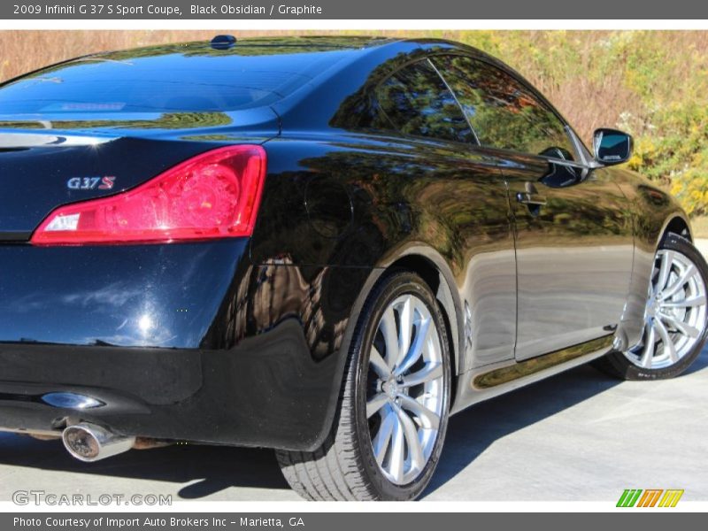 Black Obsidian / Graphite 2009 Infiniti G 37 S Sport Coupe