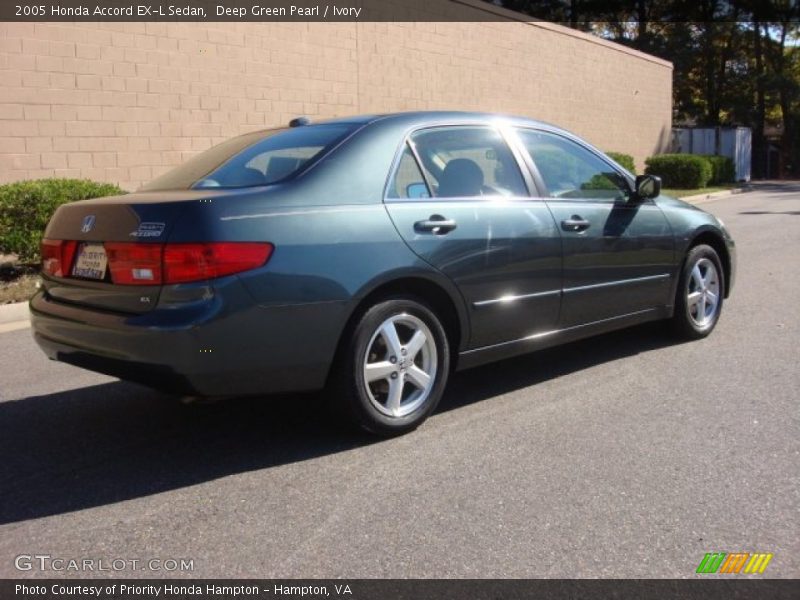 Deep Green Pearl / Ivory 2005 Honda Accord EX-L Sedan