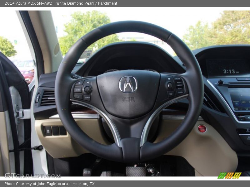 White Diamond Pearl / Parchment 2014 Acura MDX SH-AWD