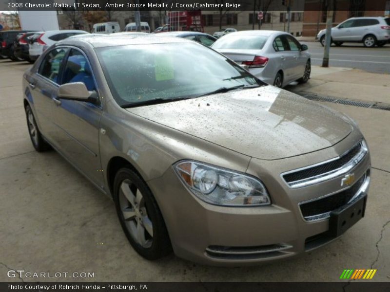 Amber Bronze Metallic / Cocoa/Cashmere Beige 2008 Chevrolet Malibu LT Sedan