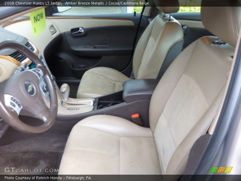 Amber Bronze Metallic / Cocoa/Cashmere Beige 2008 Chevrolet Malibu LT Sedan