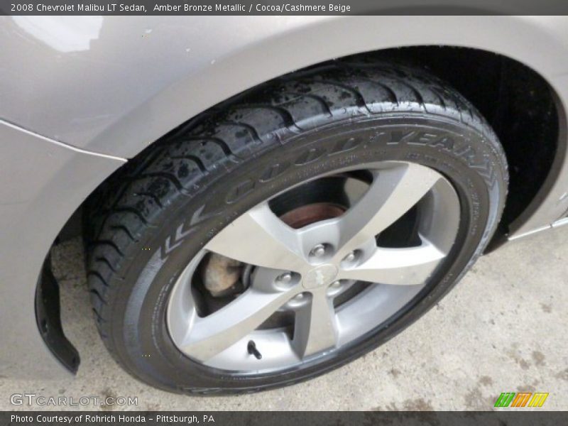 Amber Bronze Metallic / Cocoa/Cashmere Beige 2008 Chevrolet Malibu LT Sedan