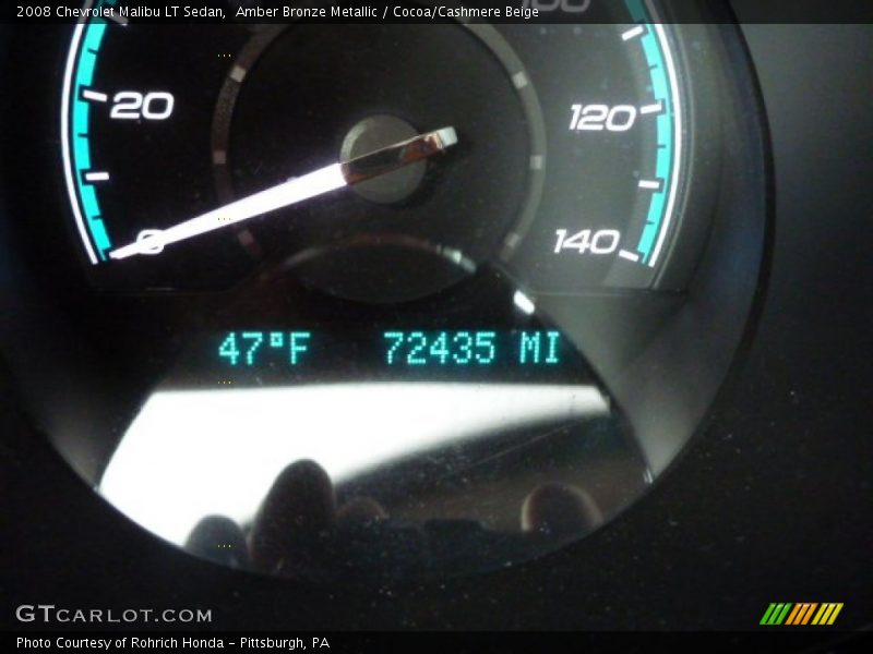 Amber Bronze Metallic / Cocoa/Cashmere Beige 2008 Chevrolet Malibu LT Sedan