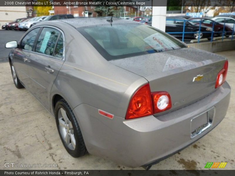 Amber Bronze Metallic / Cocoa/Cashmere Beige 2008 Chevrolet Malibu LT Sedan