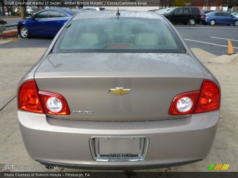 Amber Bronze Metallic / Cocoa/Cashmere Beige 2008 Chevrolet Malibu LT Sedan