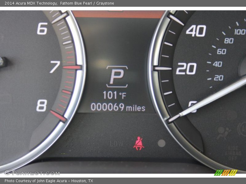 Fathom Blue Pearl / Graystone 2014 Acura MDX Technology