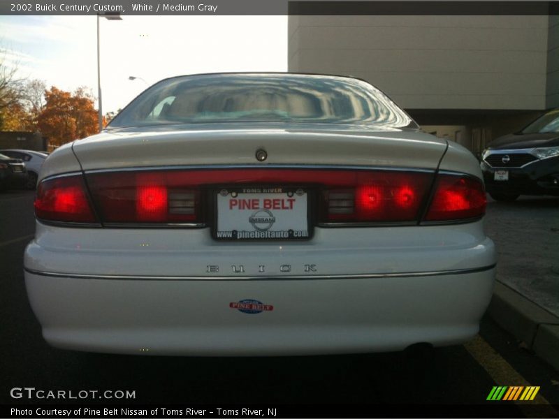 White / Medium Gray 2002 Buick Century Custom