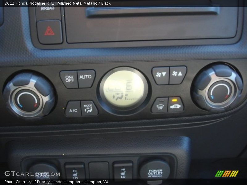 Polished Metal Metallic / Black 2012 Honda Ridgeline RTL