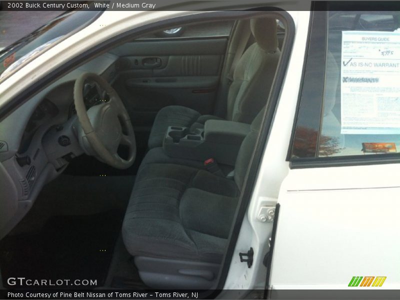 White / Medium Gray 2002 Buick Century Custom