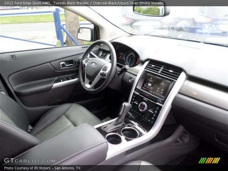 Tuxedo Black Metallic / Charcoal Black/Liquid Silver Smoke Metallic 2013 Ford Edge Sport AWD