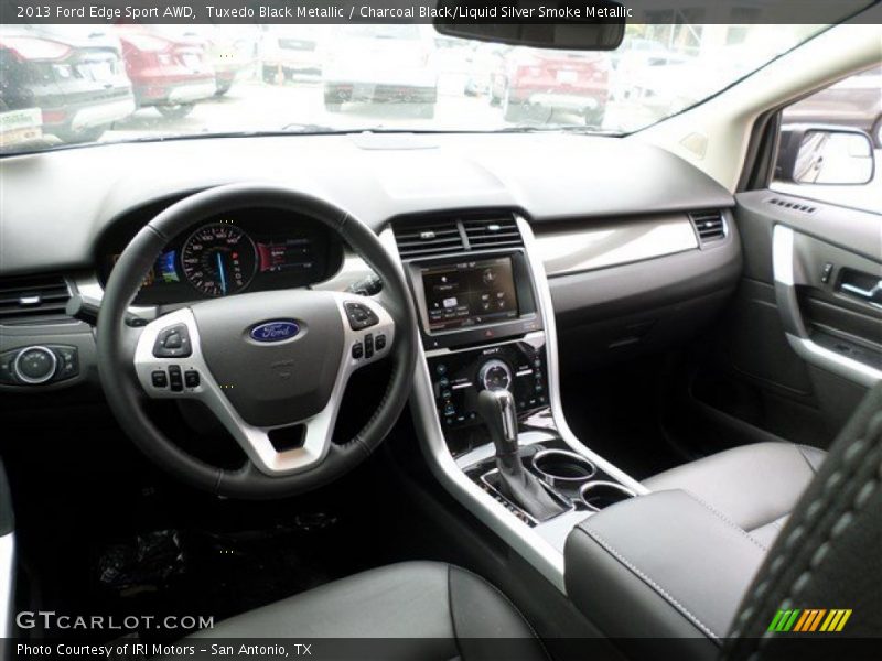 Tuxedo Black Metallic / Charcoal Black/Liquid Silver Smoke Metallic 2013 Ford Edge Sport AWD