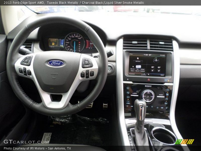 Tuxedo Black Metallic / Charcoal Black/Liquid Silver Smoke Metallic 2013 Ford Edge Sport AWD