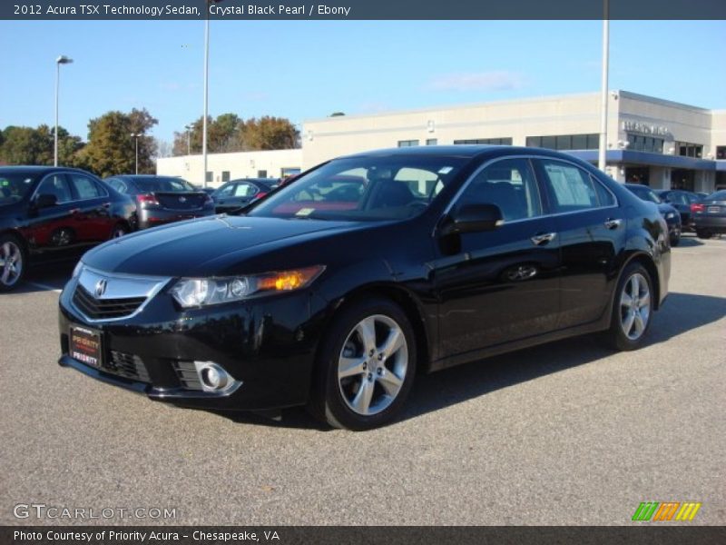 Crystal Black Pearl / Ebony 2012 Acura TSX Technology Sedan
