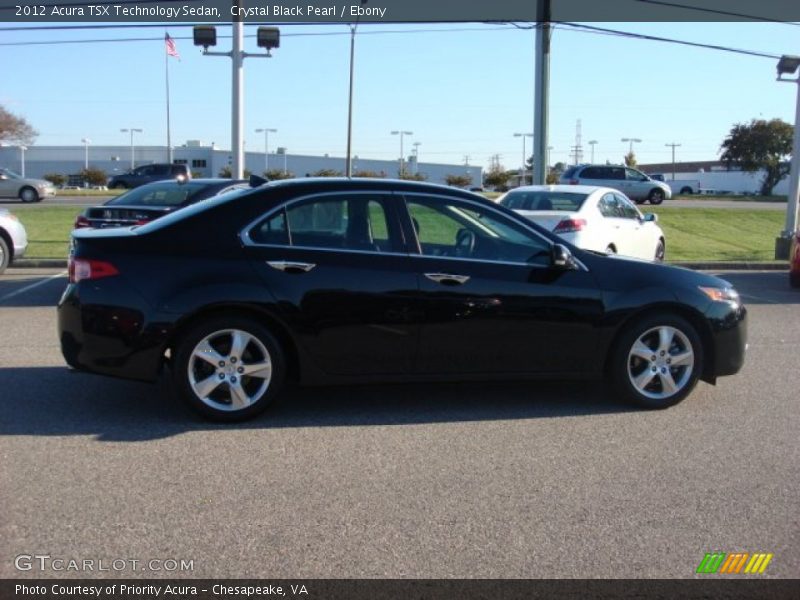 Crystal Black Pearl / Ebony 2012 Acura TSX Technology Sedan